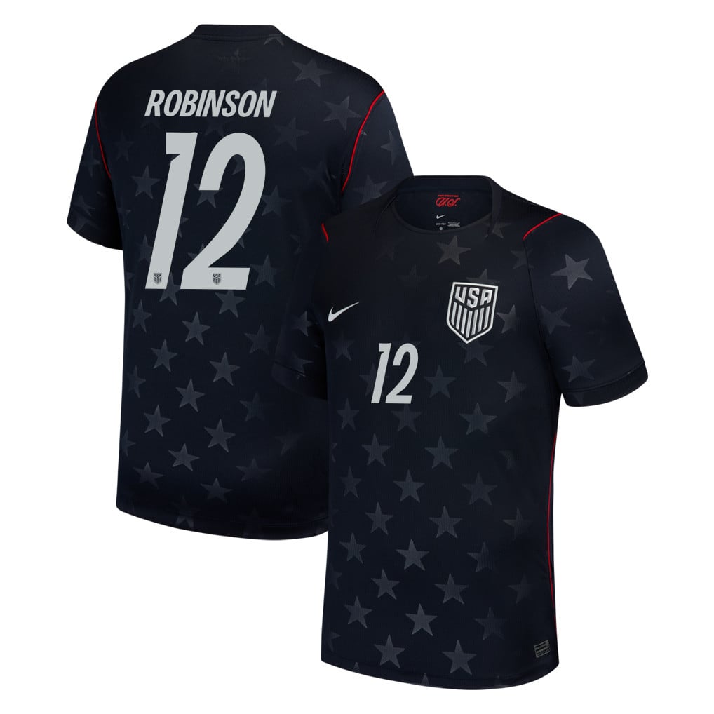 Miles Robinson 12 USMNT 2026 Away Stadium Game Jersey - Blue Men