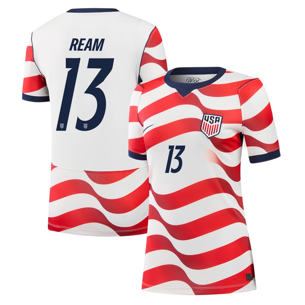 Tim Ream 13 USMNT 2026 Women's Home Jersey - White