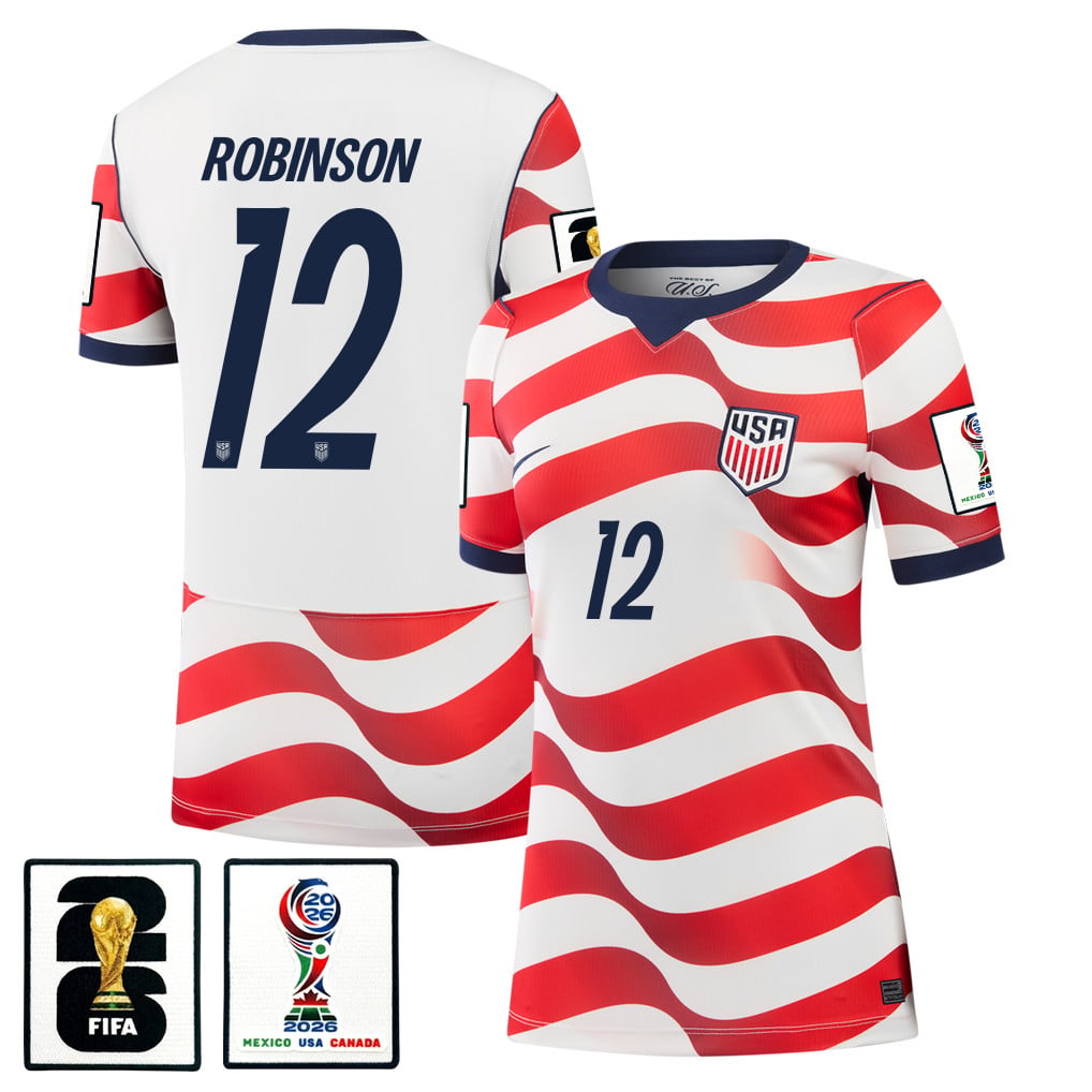 Miles Robinson 12 USMNT 2026 Women's Home Jersey - White