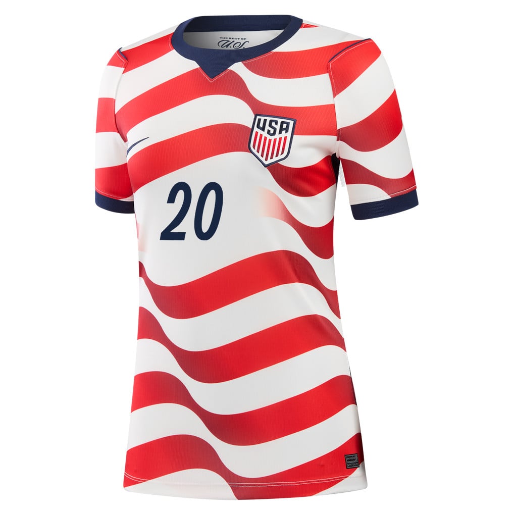Folarin Balogun 20 USMNT 2026 Women's Home Jersey - White