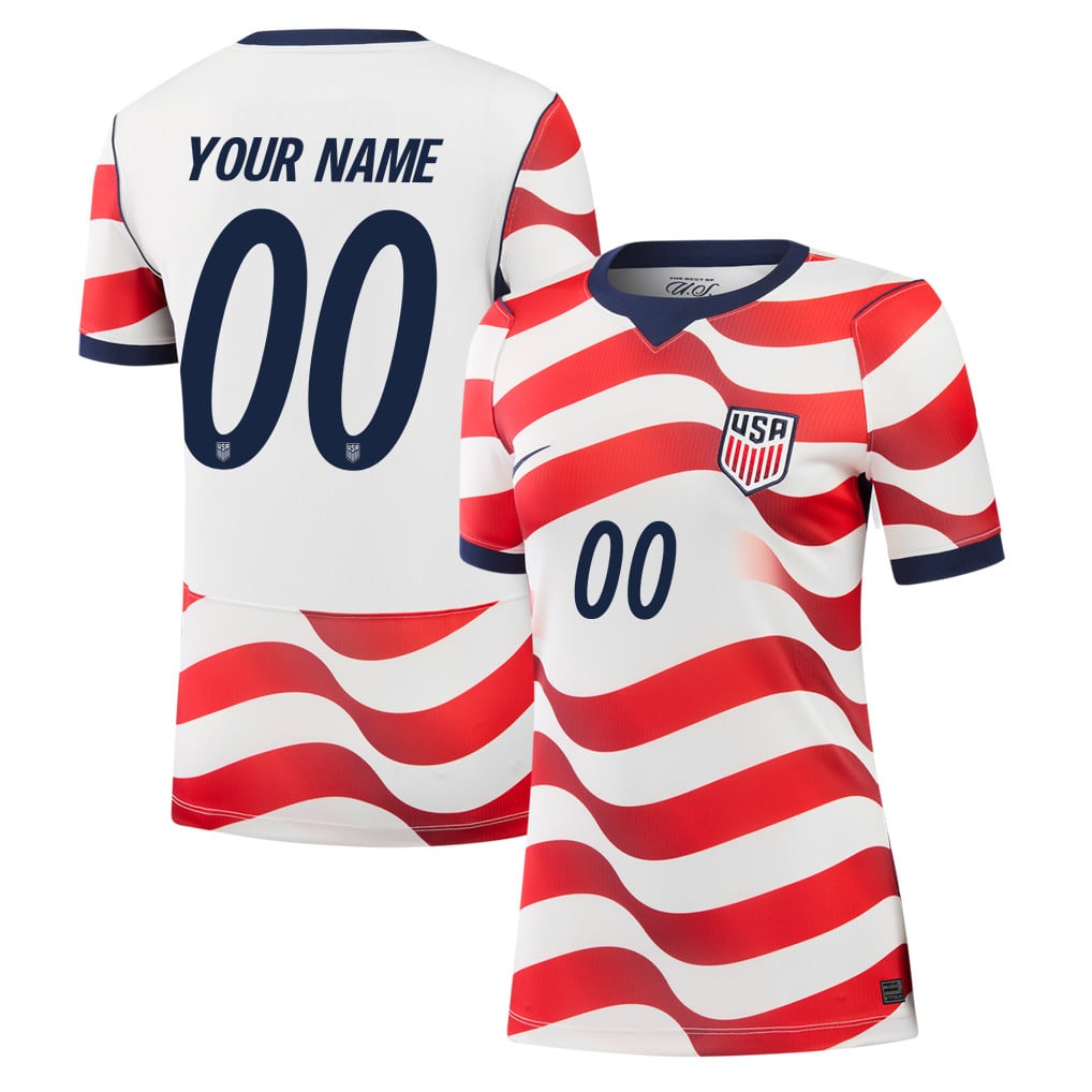 USMNT 2026 Women's Home Jersey - Personalized - White