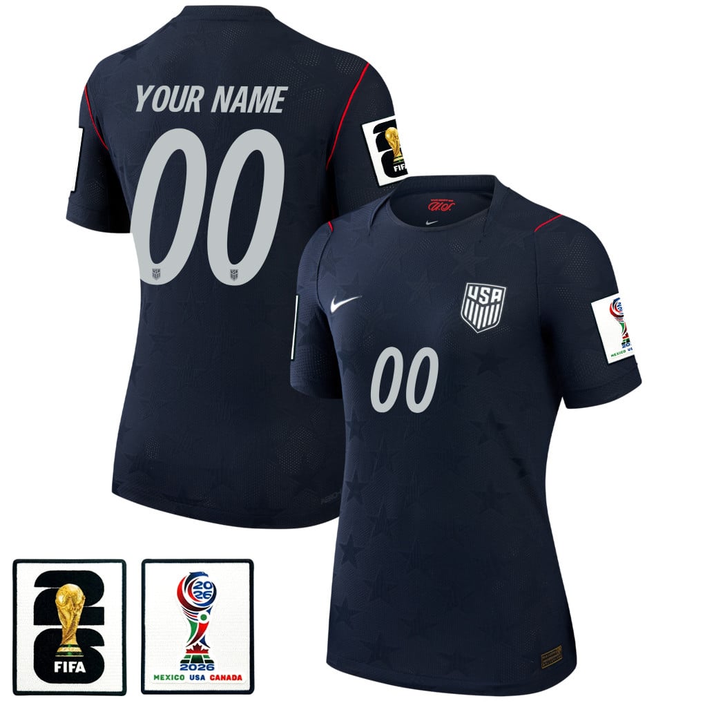 USMNT 2026 Women's Away Match Jersey - Personalized - Black