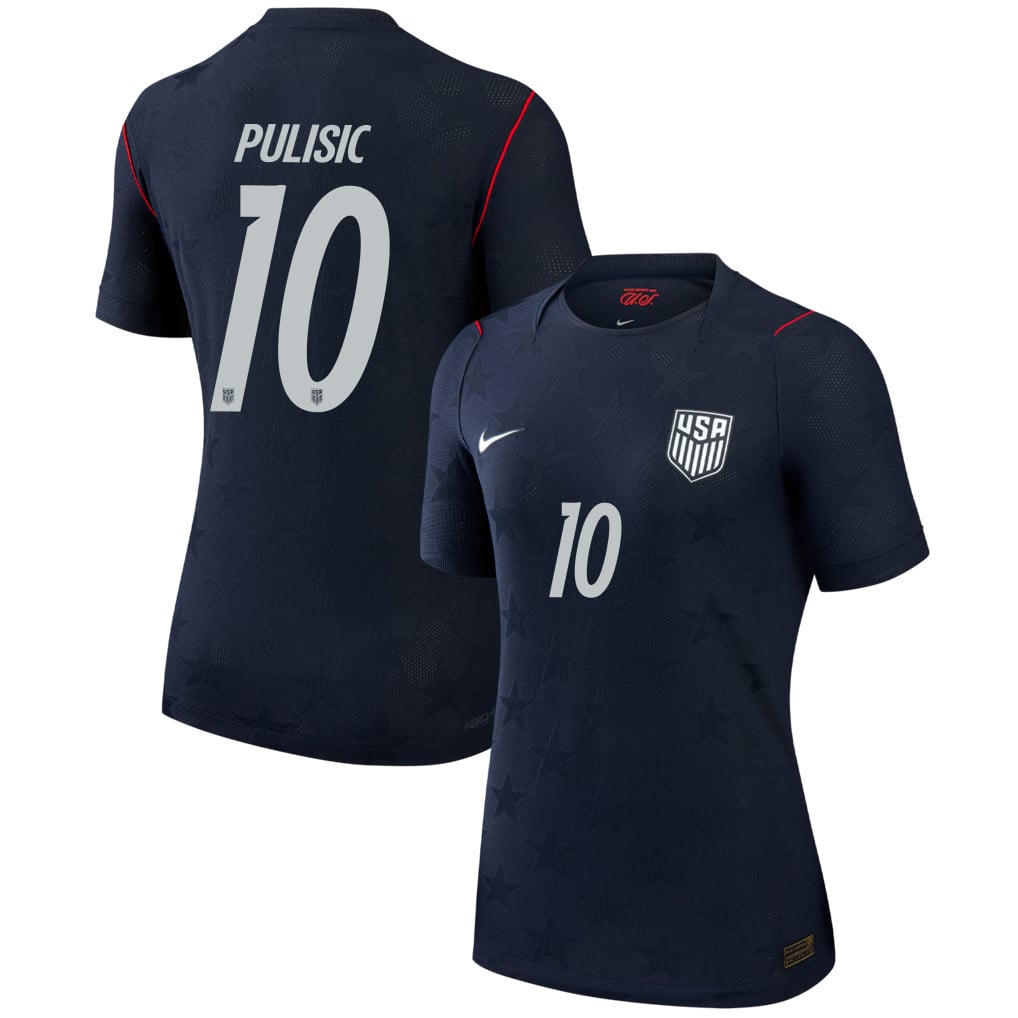 Christian Pulisic 10 USMNT 2026 Women's Away Match Jersey - Black
