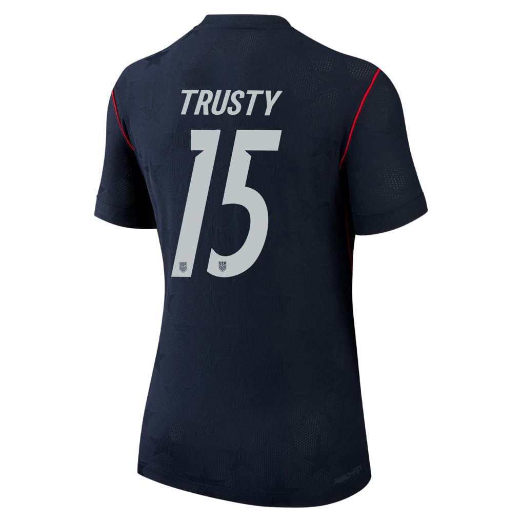 Auston Trusty 15 USMNT 2026 Women's Away Match Jersey - Black