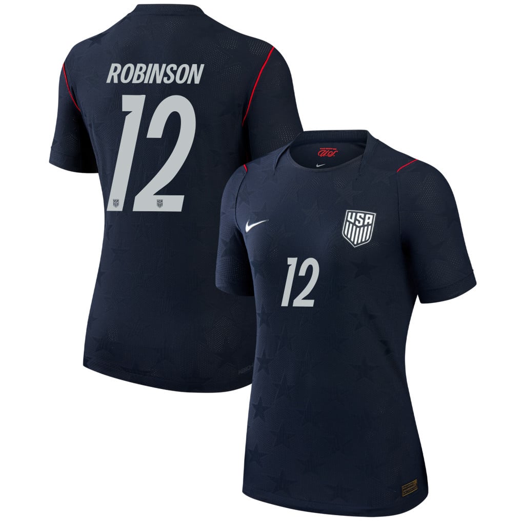 Miles Robinson 12 USMNT 2026 Women's Away Match Jersey - Black