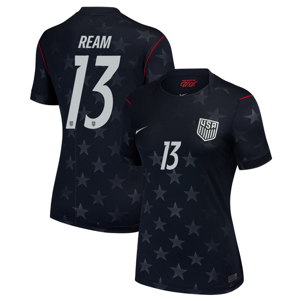 Tim Ream 13 USMNT 2026 Women's Away Stadium Game Jersey - Black