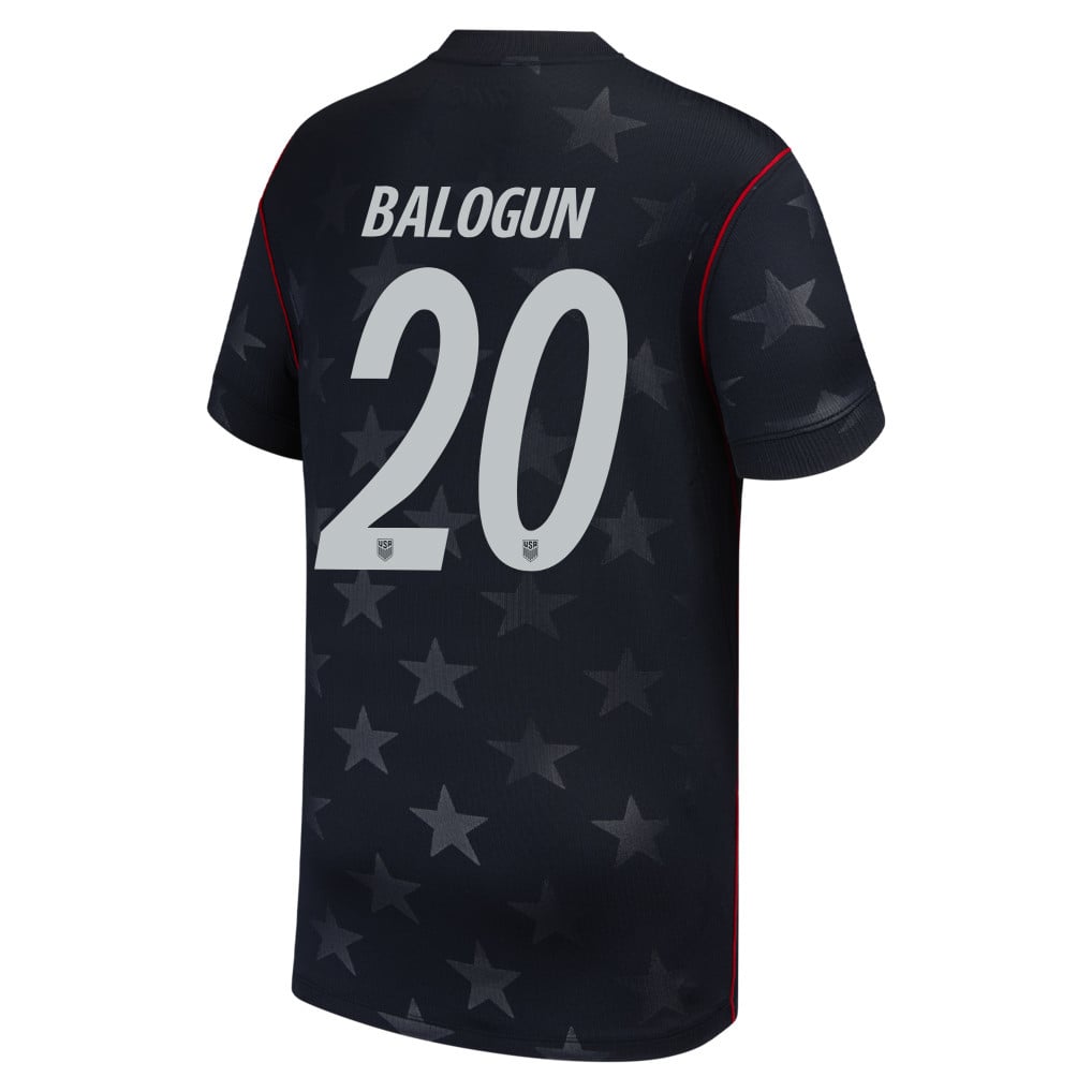Folarin Balogun 20 USMNT Youth 2026 Away Stadium Jersey - Blue
