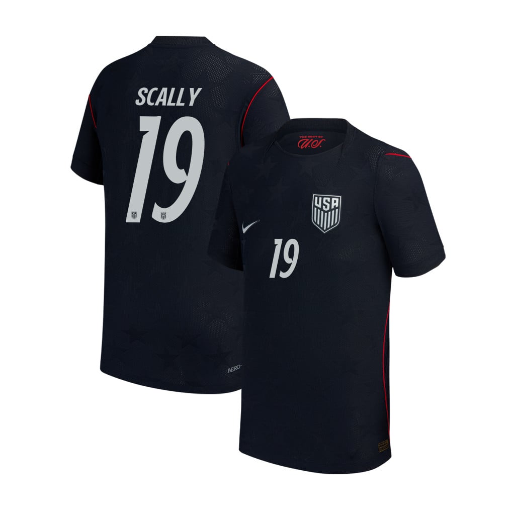 Joe Scally 19 USMNT Youth 2026 Away Match Jersey - Blue