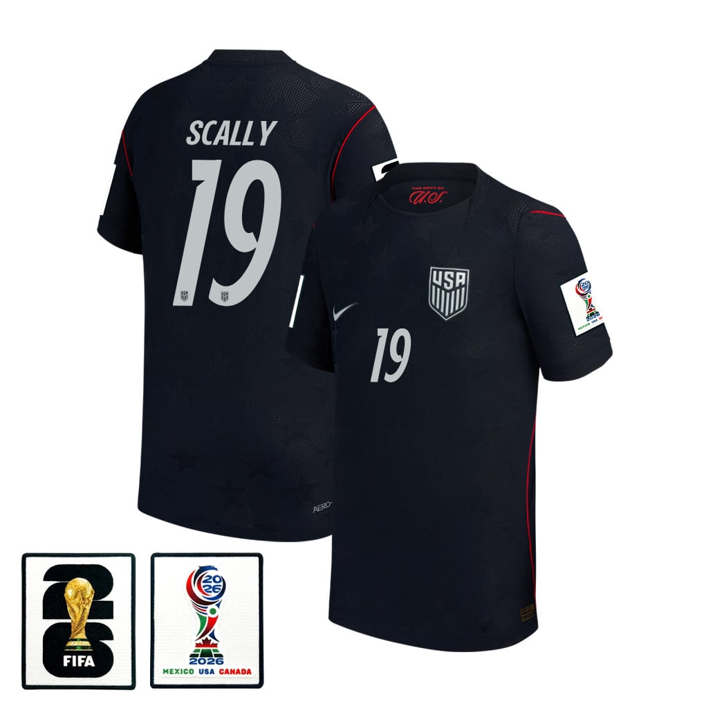 Joe Scally 19 USMNT Youth 2026 Away Match Jersey - Blue