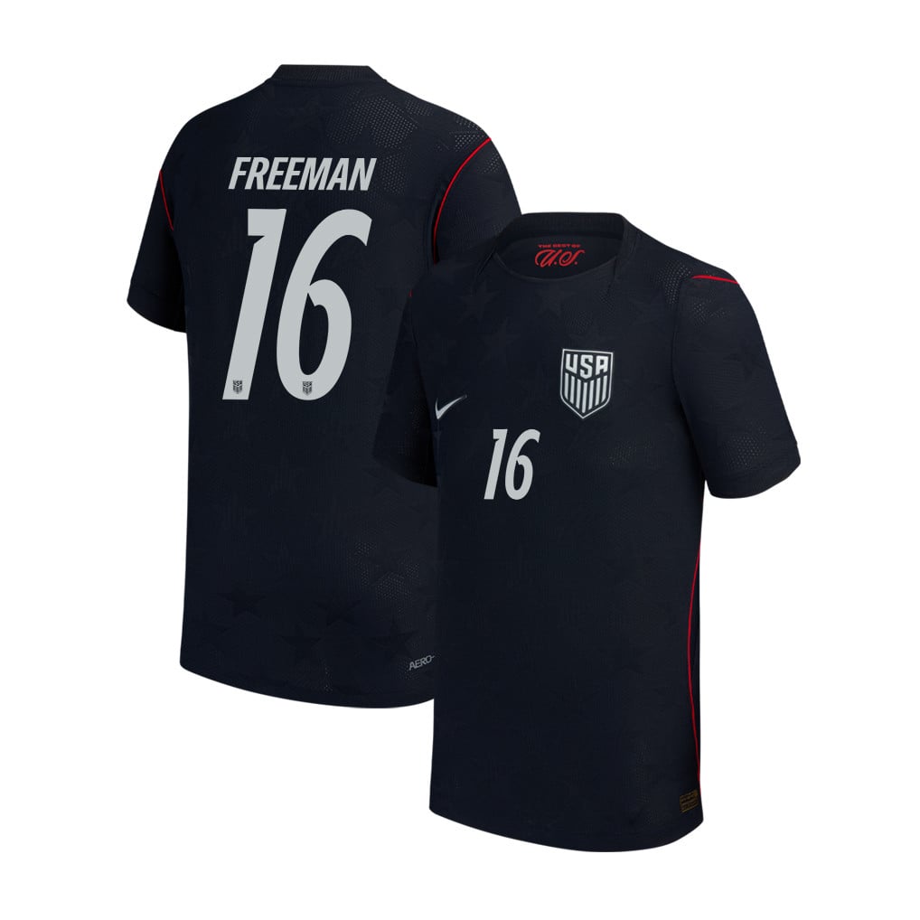 Alex Freeman 16 USMNT Youth 2026 Away Match Jersey - Blue