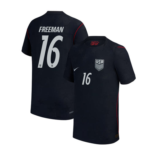 Alex Freeman 16 USMNT Youth 2026 Away Match Jersey - Blue