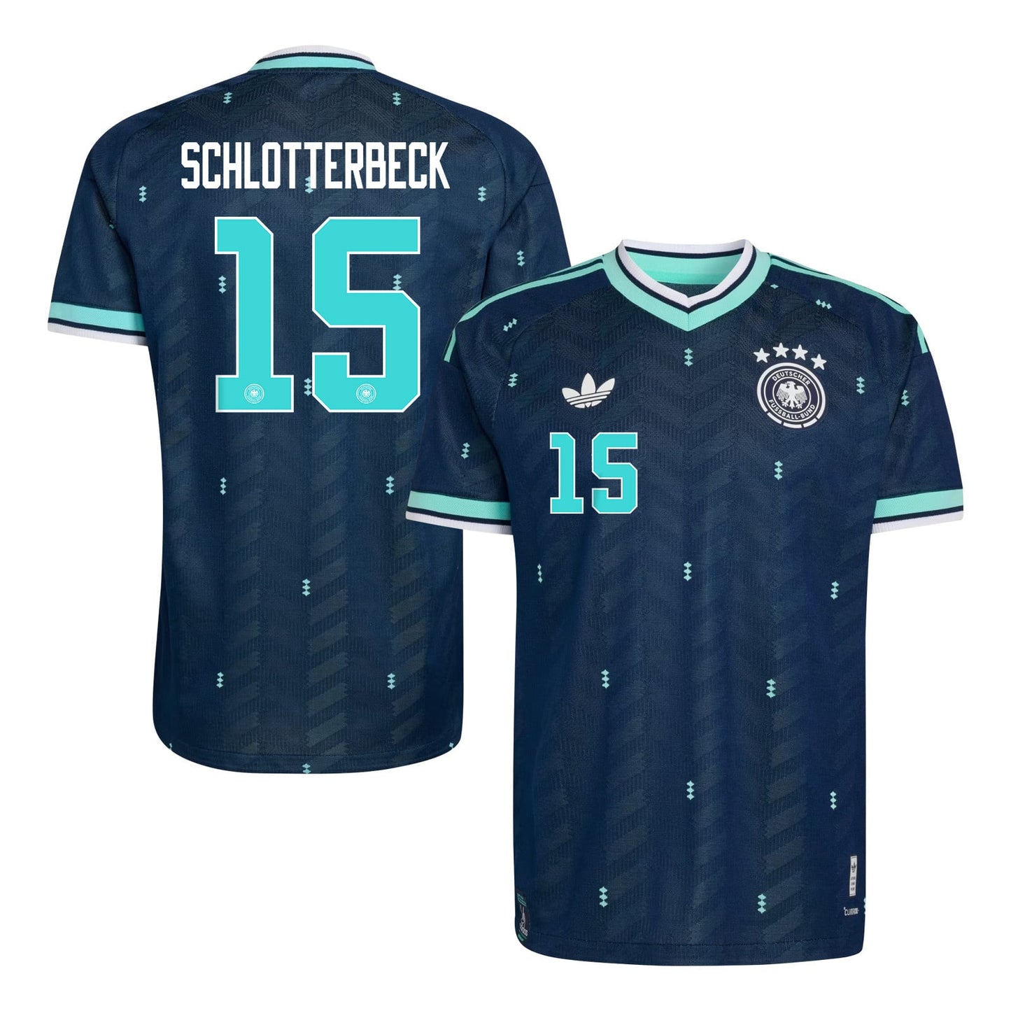 Nico Schlotterbeck 15 Germany National Team 2026 Away Jersey - Navy, Men