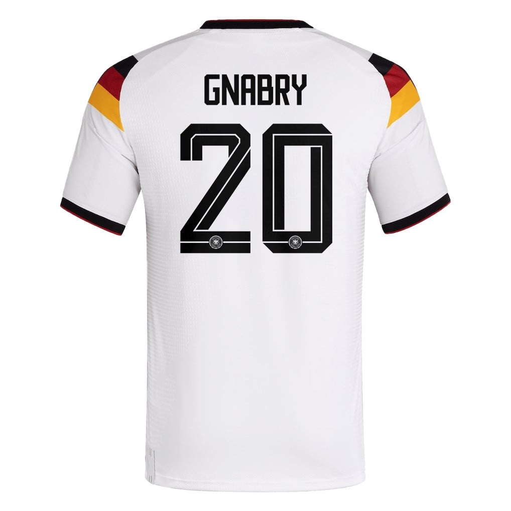 Serge Gnabry 20 Germany National Team 2026 x World Cup Patch Home Jersey - White, Men