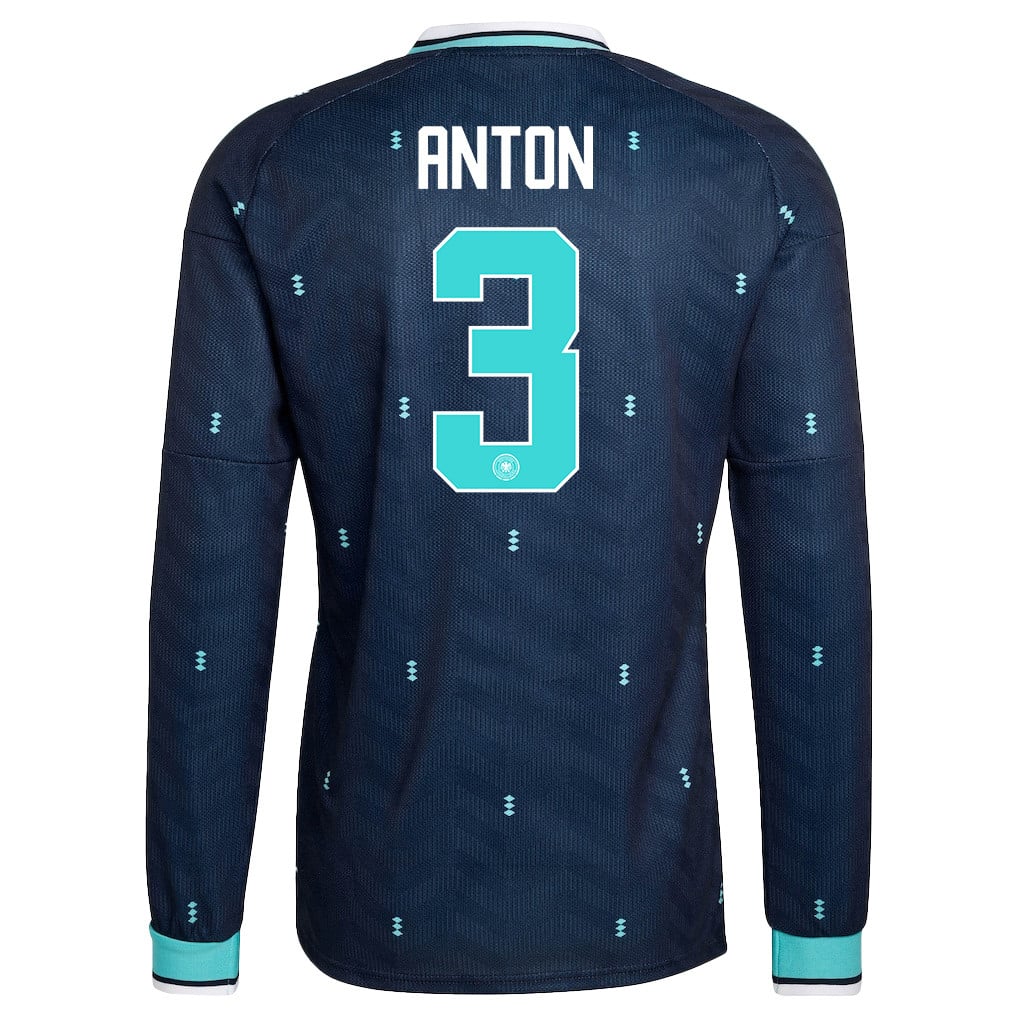 Waldemar Anton 3 Germany National Team 2026 Away Long Sleeve Jersey - Navy