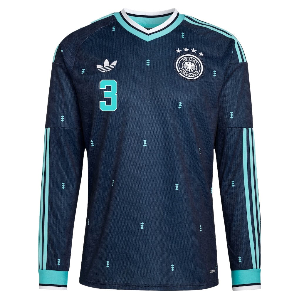 Waldemar Anton 3 Germany National Team 2026 Away Long Sleeve Jersey - Navy
