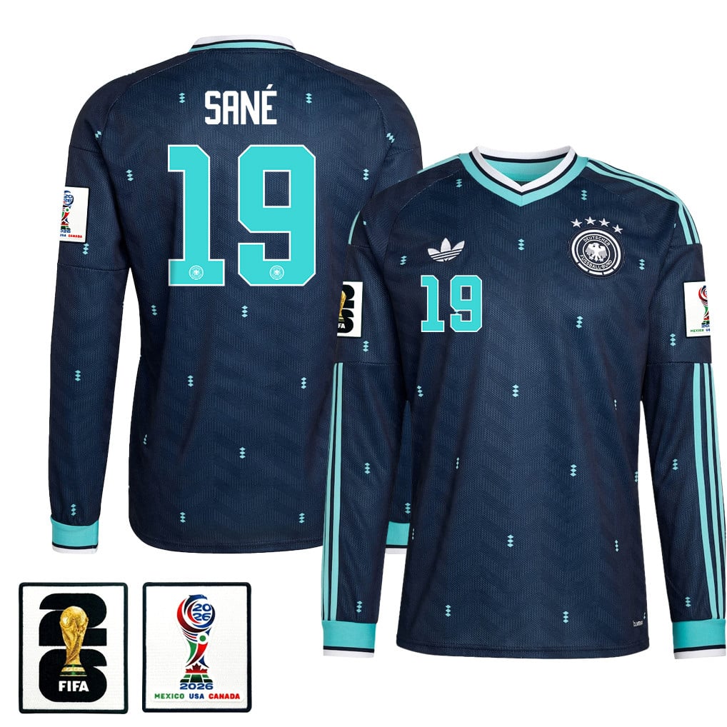 Leroy Sané 19 Germany National Team 2026 Away Long Sleeve Jersey - Navy
