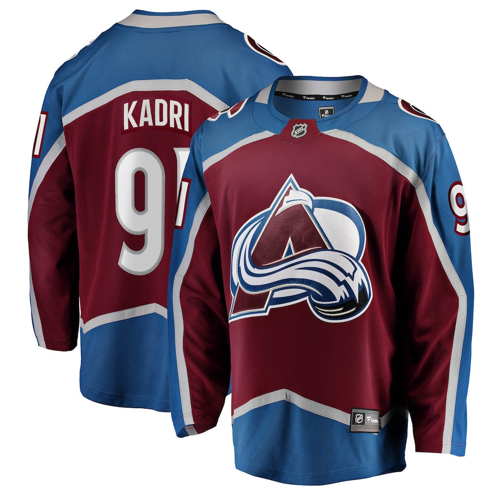 Nazem Kadri 91 Colorado Avalanche Home Breakaway Men Jersey - Burgundy