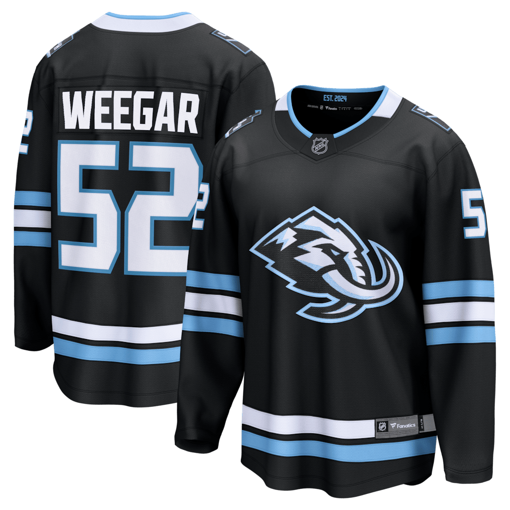MacKenzie Weegar 52 Utah Mammoth Home Breakaway Men Jersey - Black
