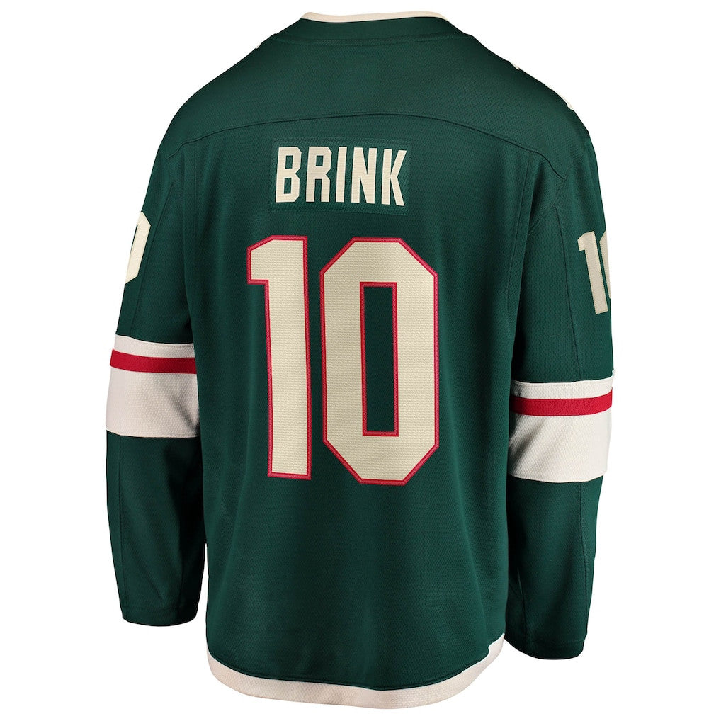Bobby Brink 10 Minnesota Wild Home Breakaway Men Jersey - Green