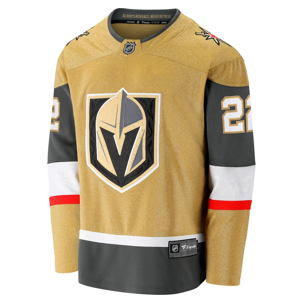 Cole Smith 22 Vegas Golden Knights Home Breakaway Men Jersey - Gold