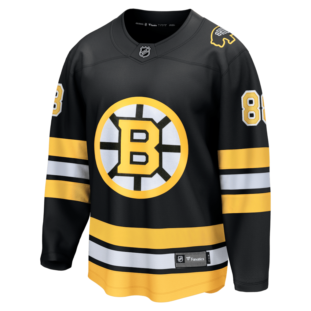 David Pastrnak 88 Boston Bruins Home Breakaway Men Jersey - Black