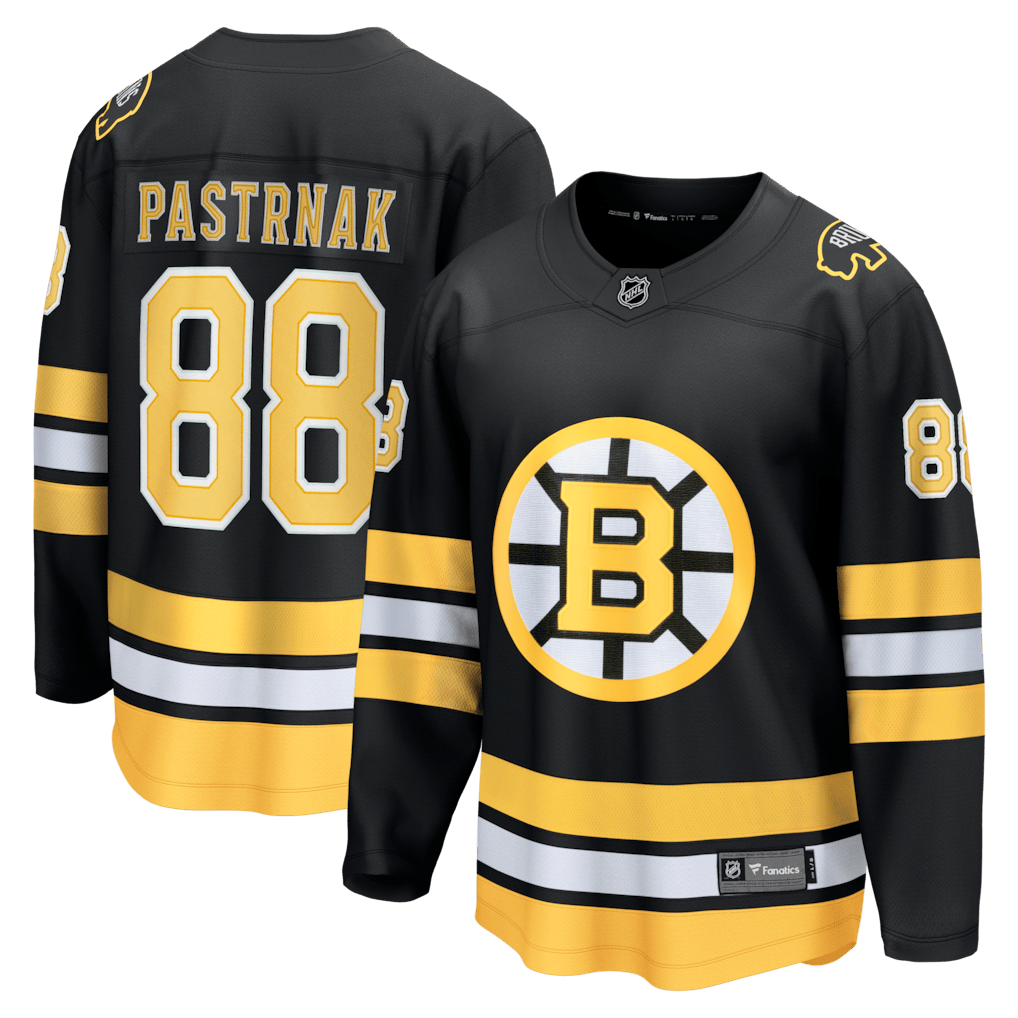 David Pastrnak 88 Boston Bruins Home Breakaway Men Jersey - Black