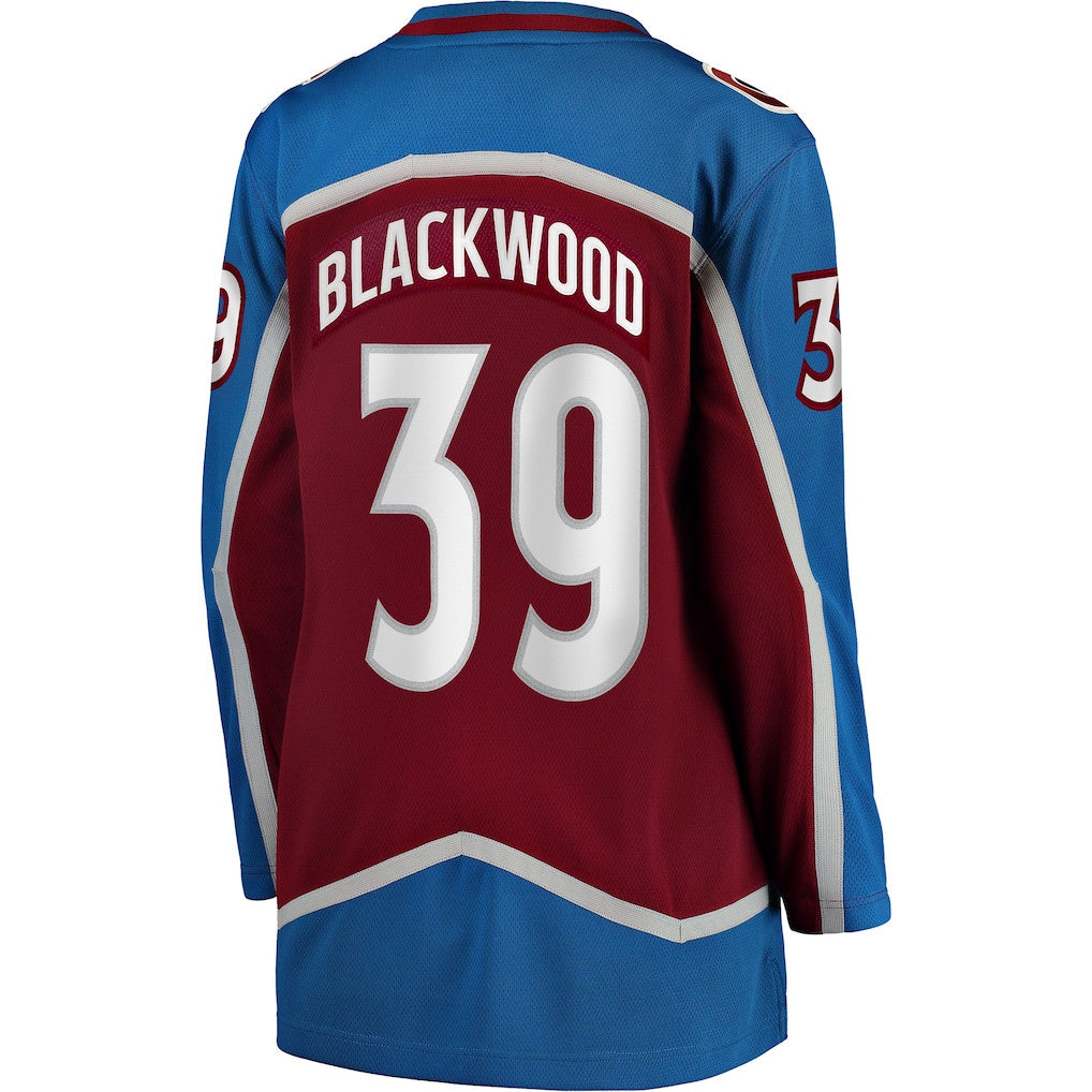 Mackenzie Blackwood 39 Colorado Avalanche Women's Home Breakaway Jersey - Burgundy
