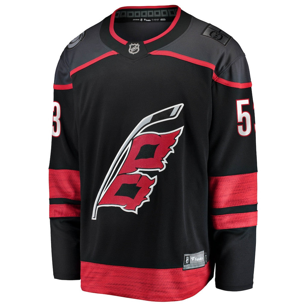 Jackson Blake 53 Carolina Hurricanes Home Breakaway Men Jersey - Black