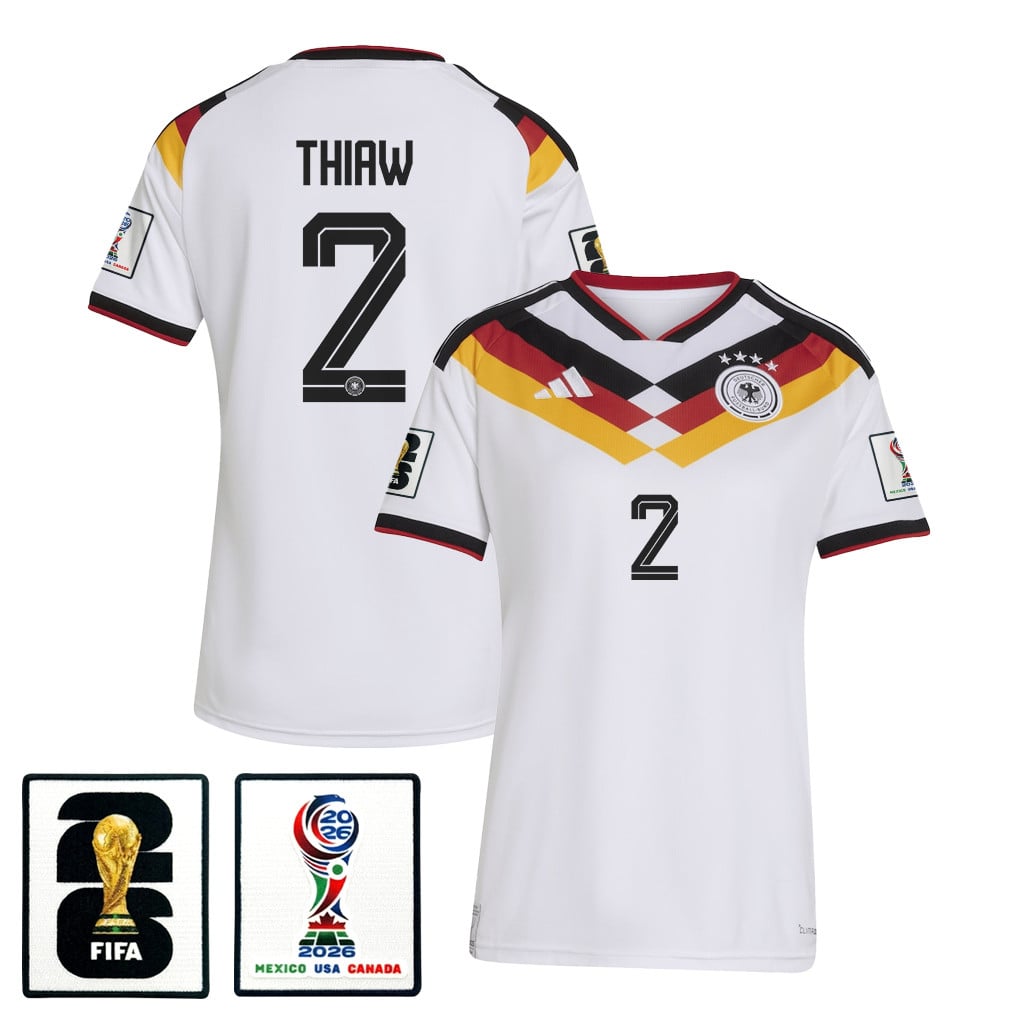 Malick Thiaw 2 Women's Germany National Team 2026 Home Jersey - White