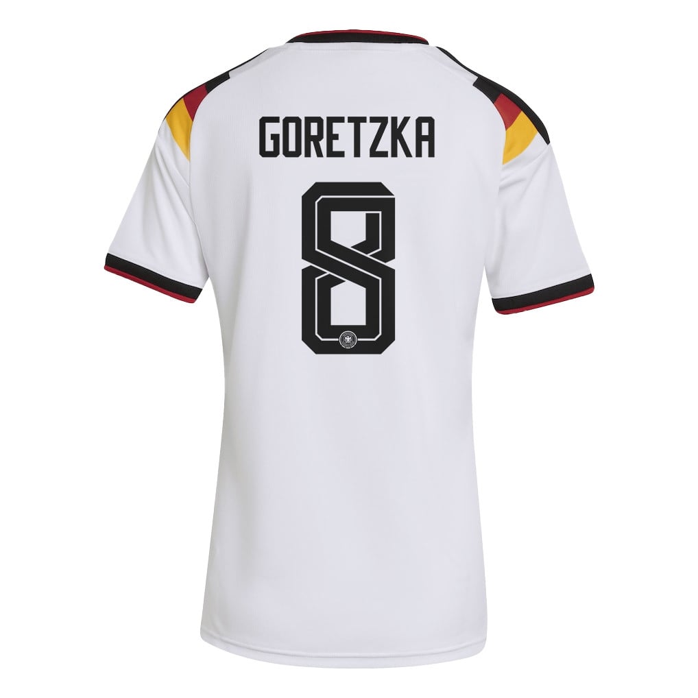 Leon Goretzka 8 Women's Germany National Team 2026 Home Jersey - White
