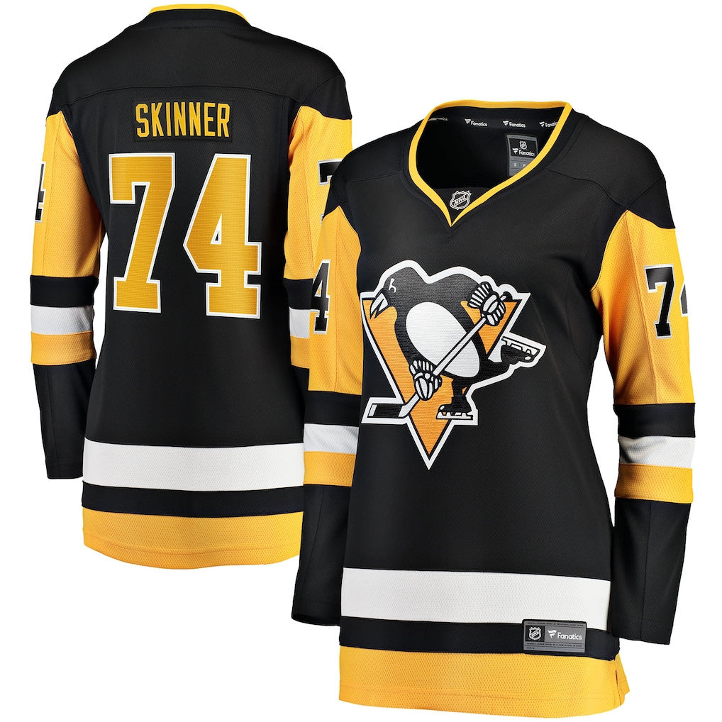 Stuart Skinner 74 Pittsburgh Penguins Indiana Women's Home Breakaway Jersey - Black