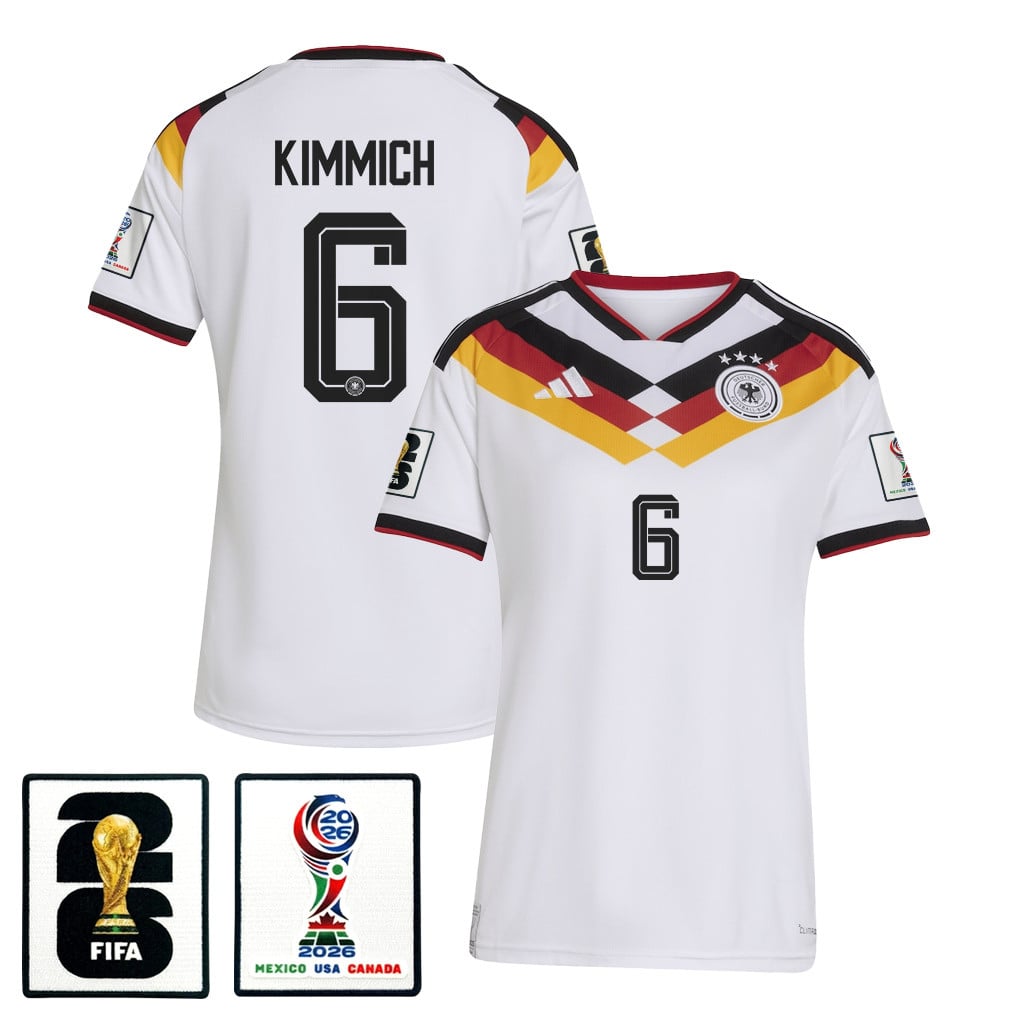 Joshua Kimmich 6 Women's Germany National Team 2026 Home Jersey - White