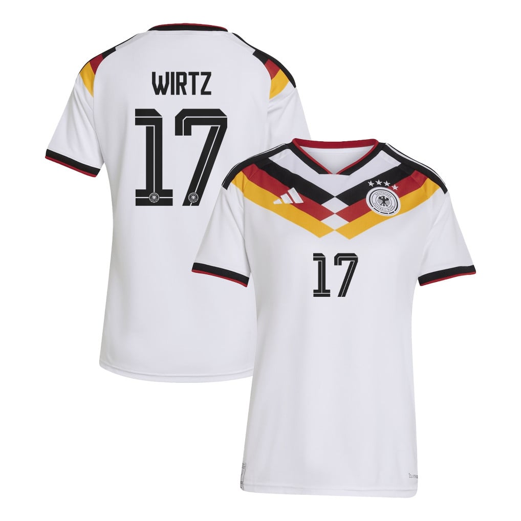 Florian Wirtz 17 Women's Germany National Team 2026 Home Jersey - White