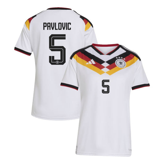 Aleksandar Pavlovic 5 Women's Germany National Team 2026 Home Jersey - White