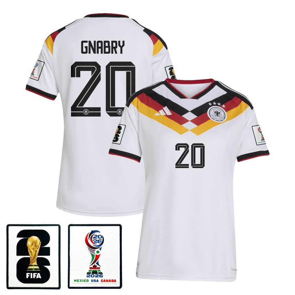 Serge Gnabry 20 Women's Germany National Team 2026 Home Jersey - White