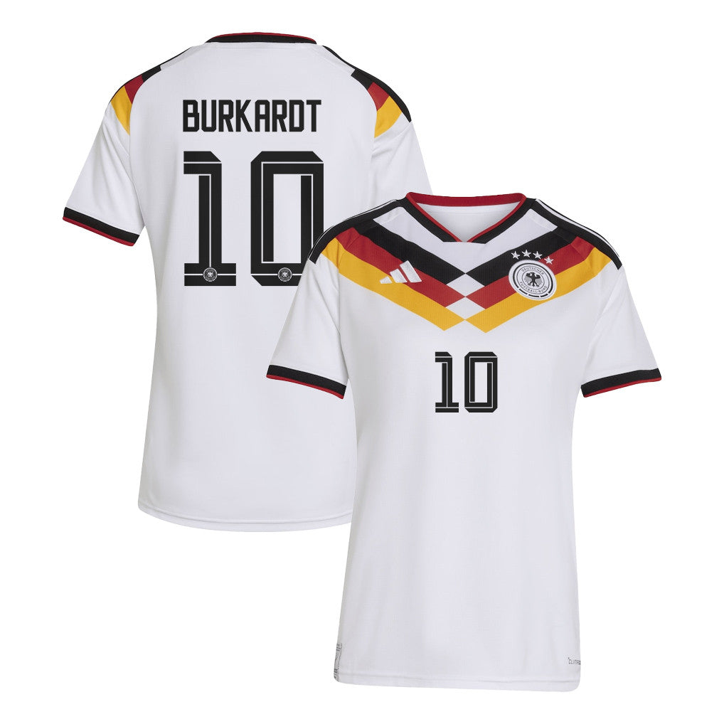 Jonathan Burkardt 10 Women's Germany National Team 2026 Home Jersey - White