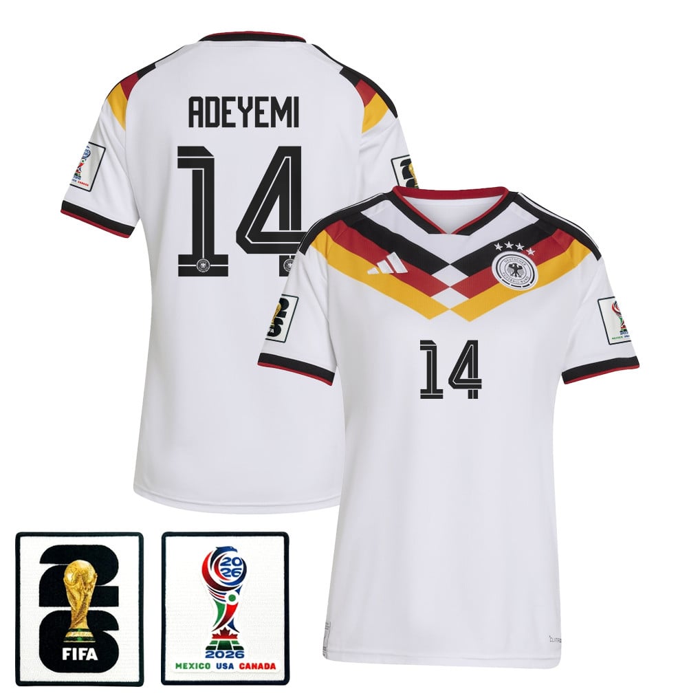 Karim Adeyemi 14 Women's Germany National Team 2026 Home Jersey - White