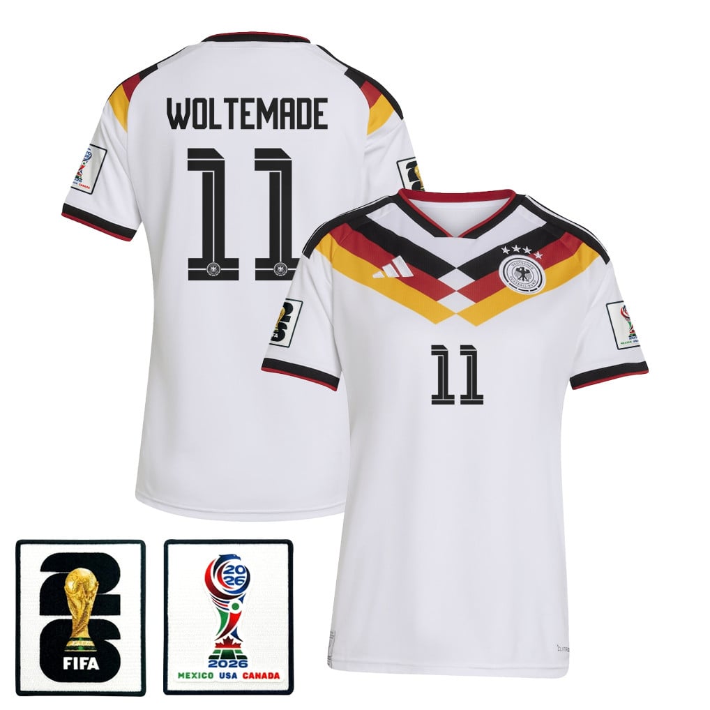 Nick Woltemade 11 Women's Germany National Team 2026 Home Jersey - White