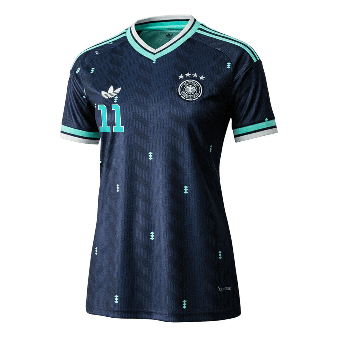 Nick Woltemade 11 Women's Germany National Team 2026 Away Jersey - Navy