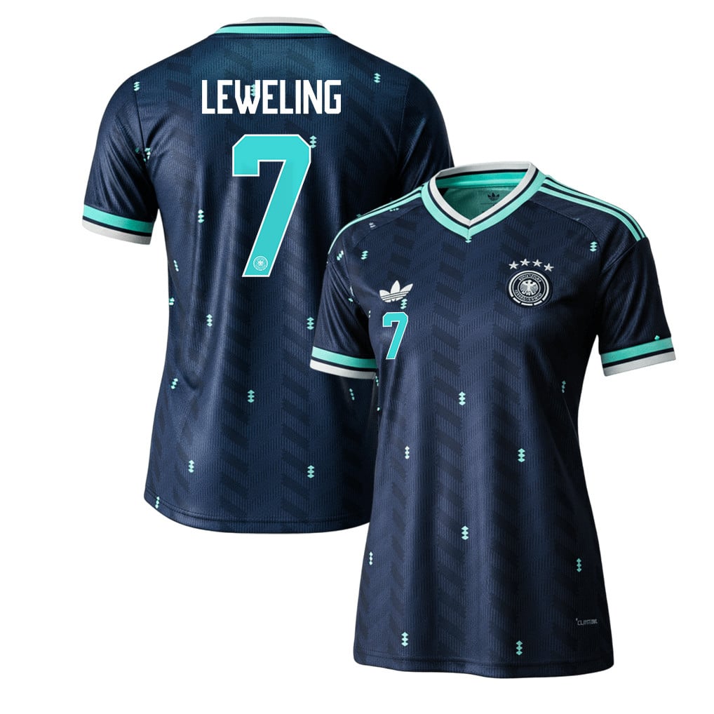 Jamie Leweling 7 Women's Germany National Team 2026 Away Jersey - Navy