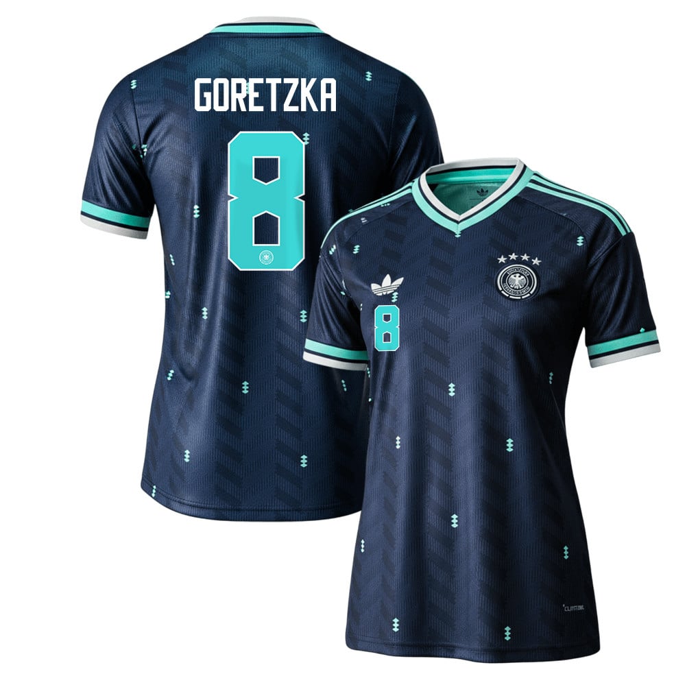 Leon Goretzka 8 Women's Germany National Team 2026 Away Jersey - Navy