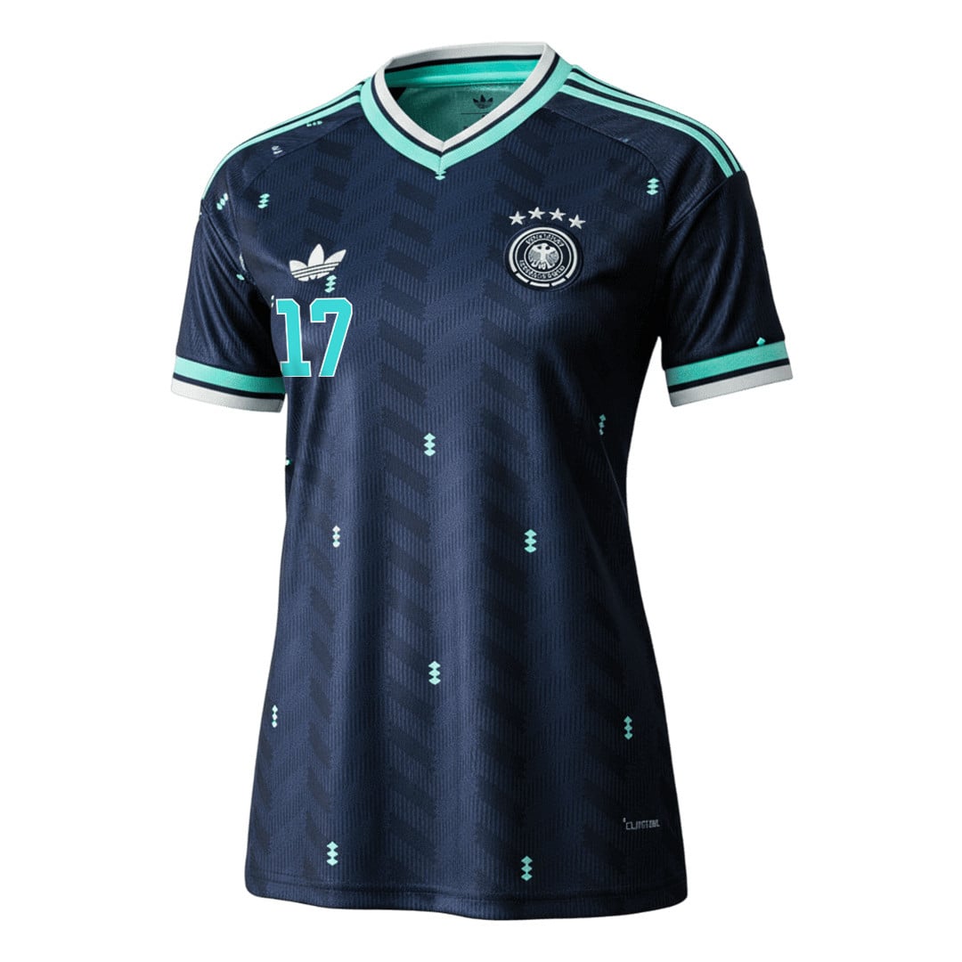 Florian Wirtz 17 Women's Germany National Team 2026 Away Jersey - Navy