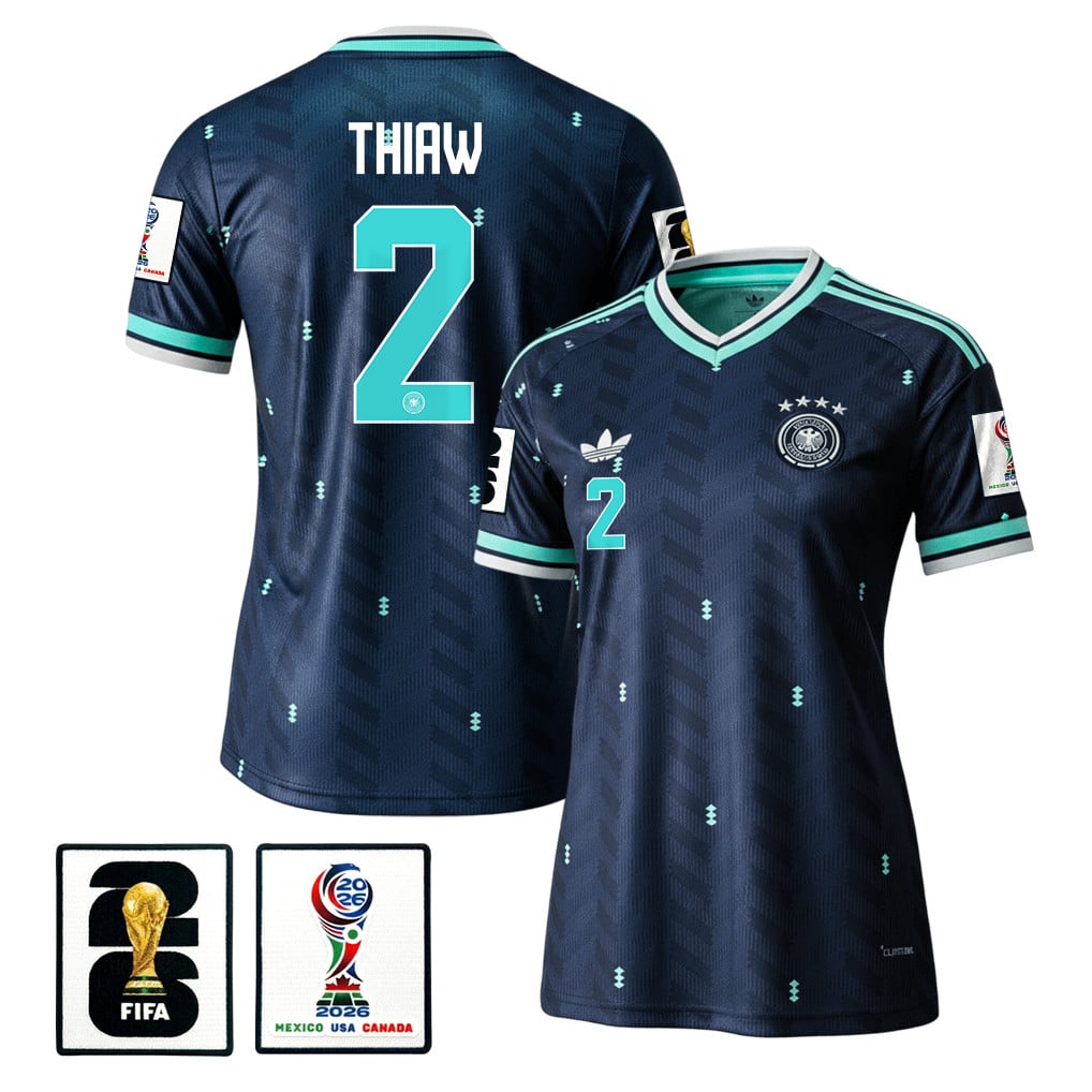 Malick Thiaw 2 Women's Germany National Team 2026 Away Jersey - Navy