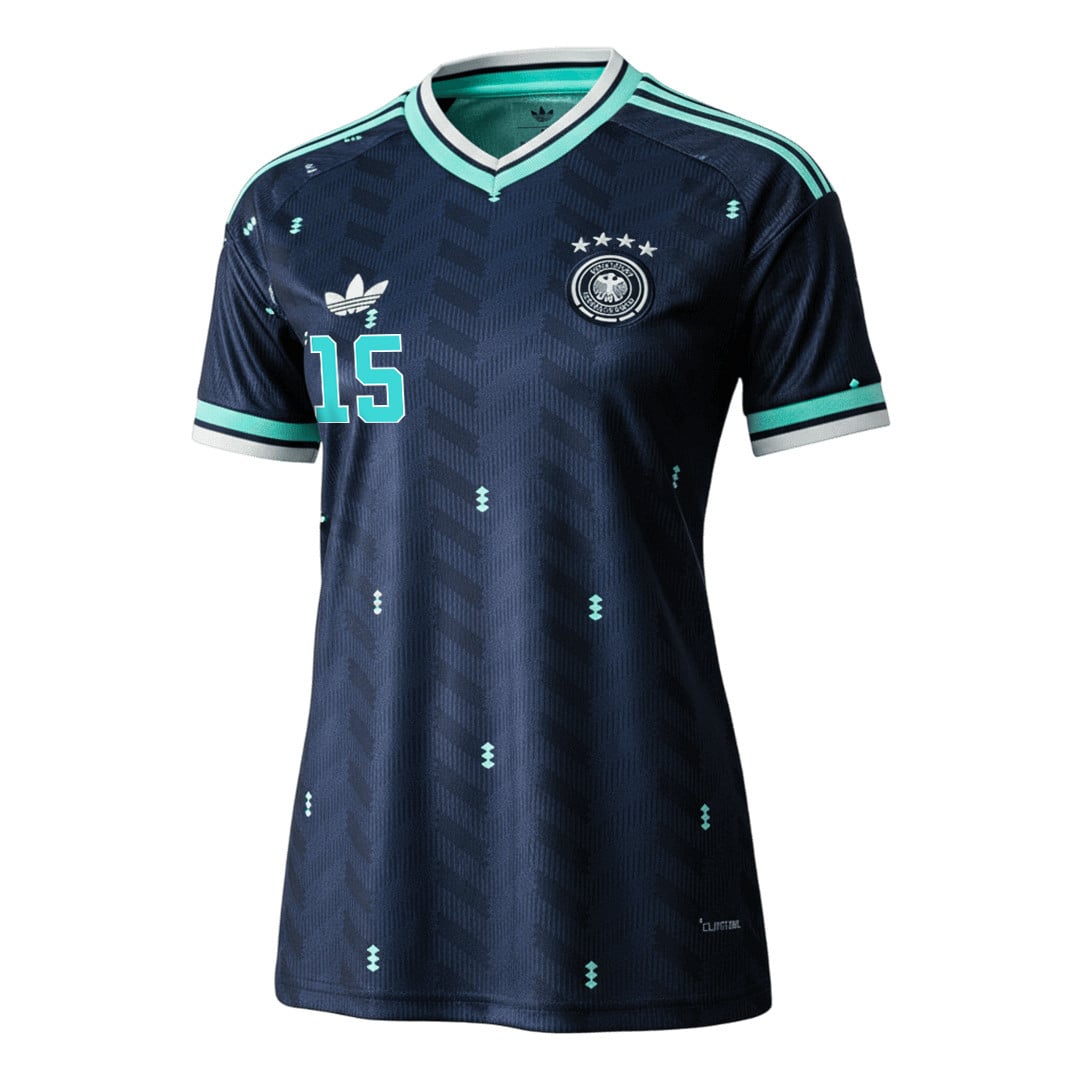 Nico Schlotterbeck 15 Women's Germany National Team 2026 Away Jersey - Navy