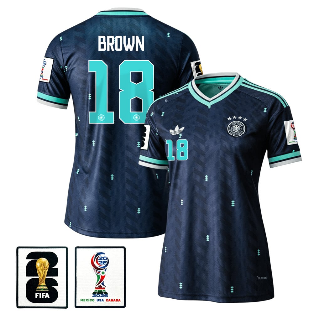 Nathaniel Brown 18 Women's Germany National Team 2026 Away Jersey - Navy