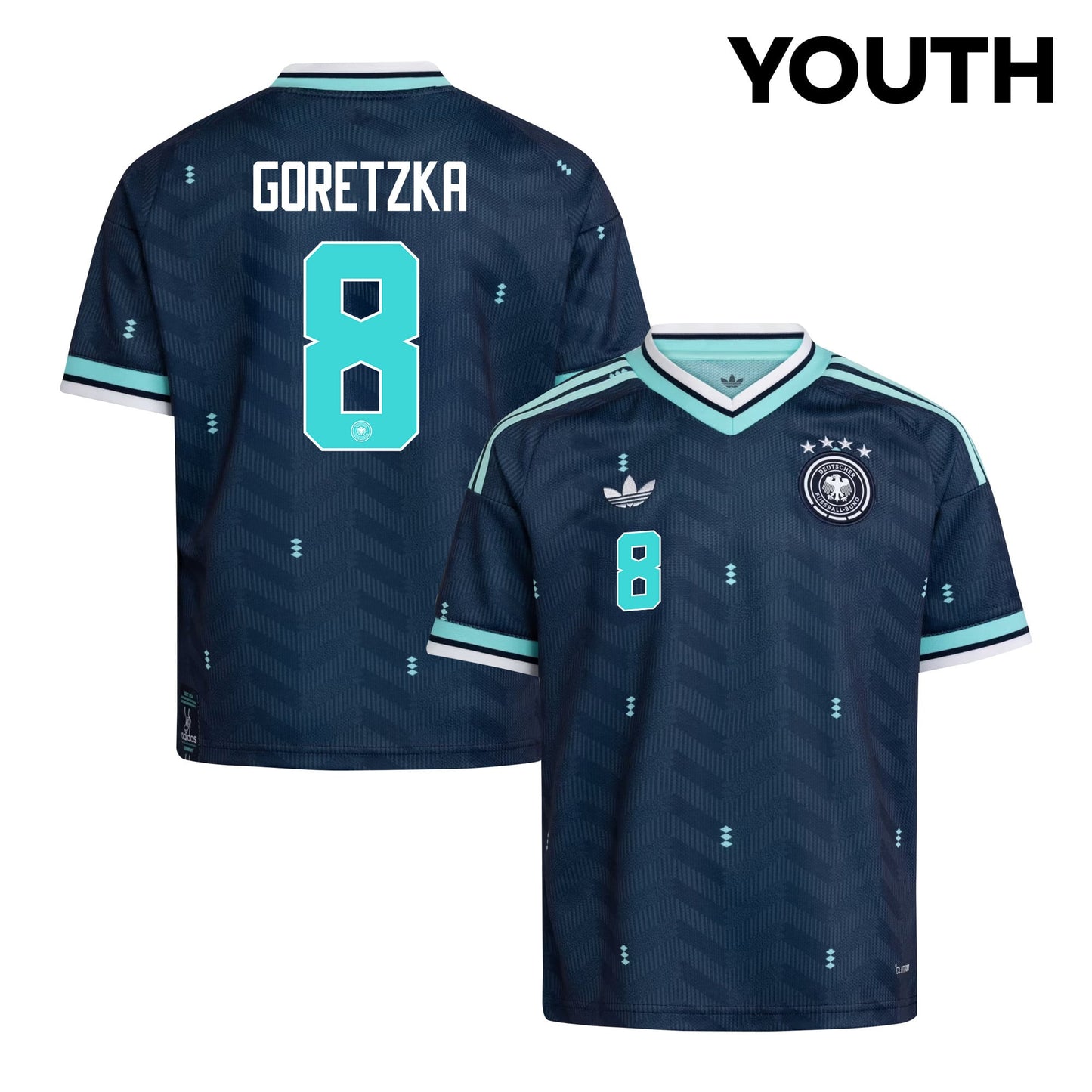 Leon Goretzka 8 Youth Germany National Team 2026 Away Jersey - Navy