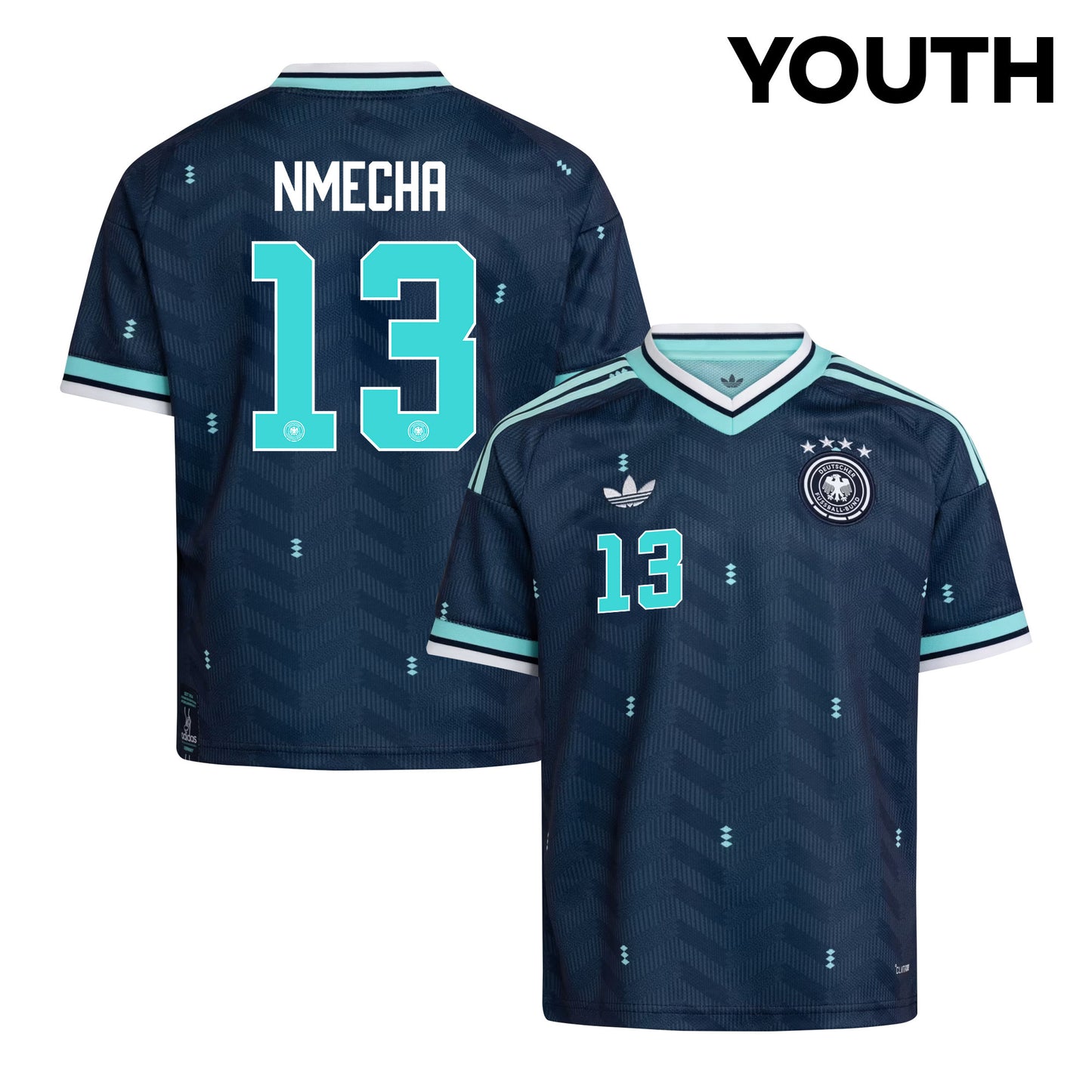 Felix Nmecha 13 Youth Germany National Team 2026 Away Jersey - Navy