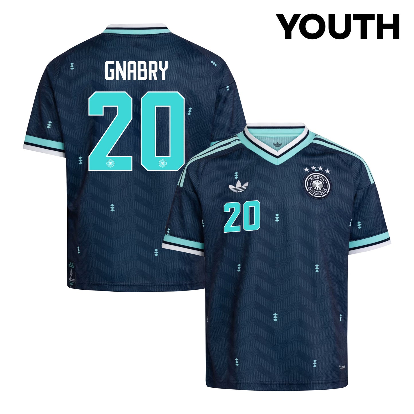 Serge Gnabry 20 Youth Germany National Team 2026 Away Jersey - Navy