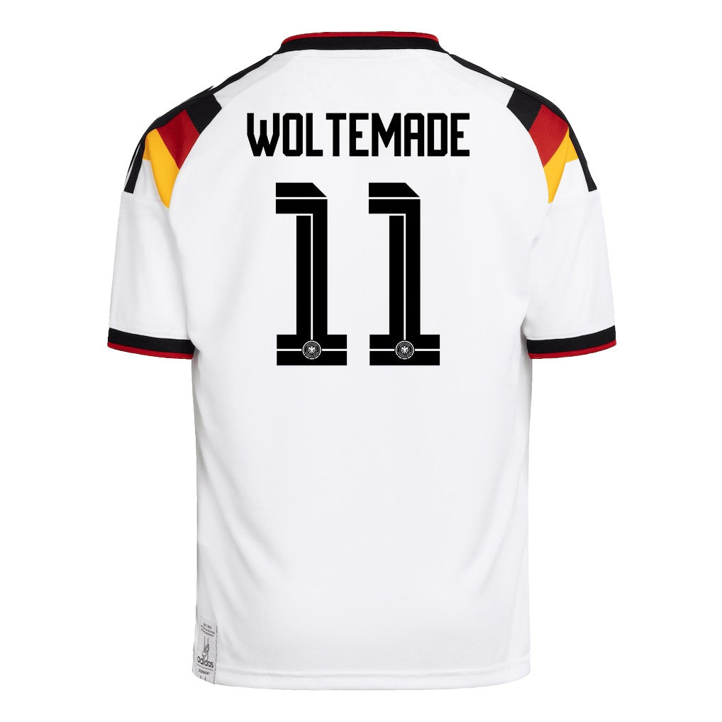 Nick Woltemade 11 Youth Germany National Team 2026 Home Jersey - White