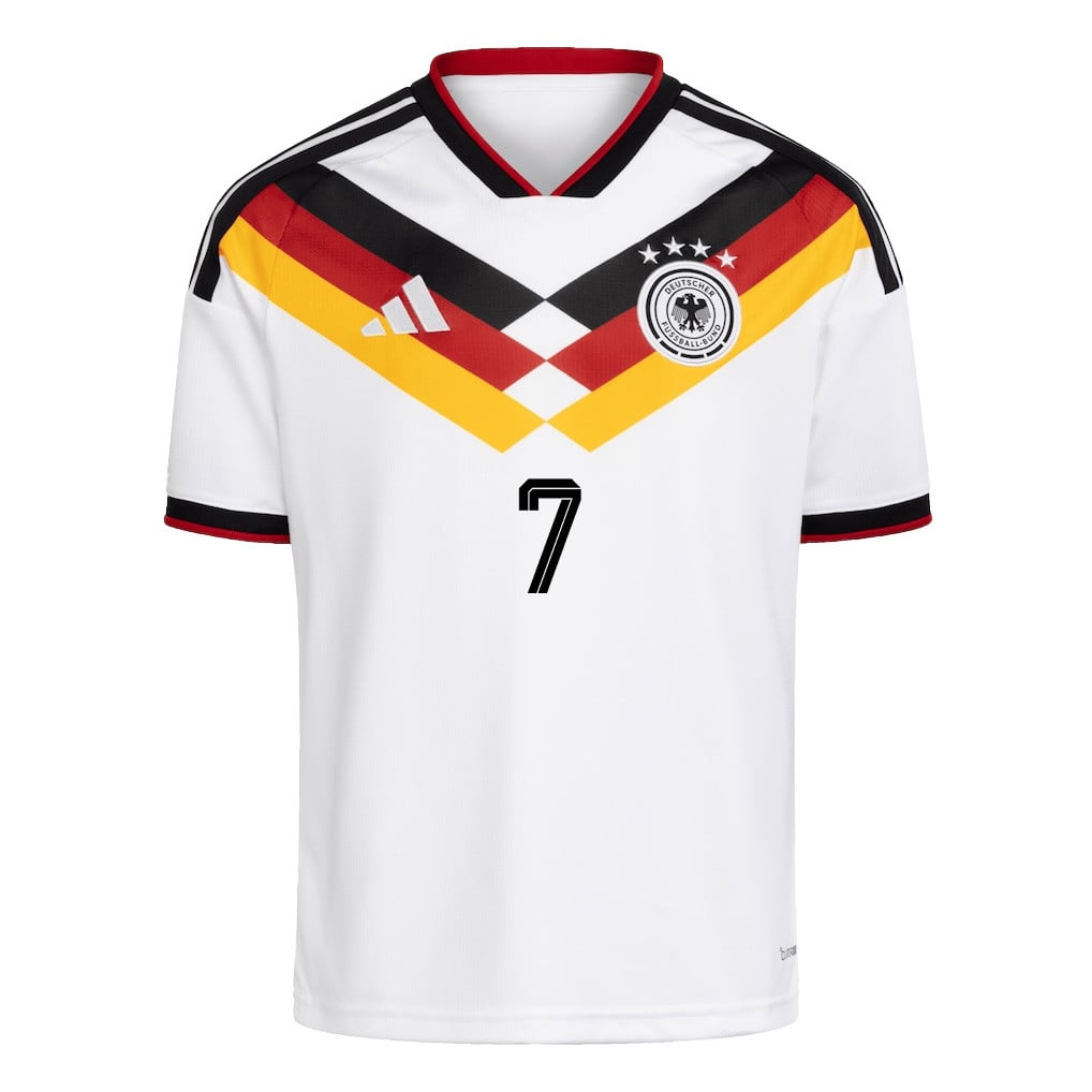 Jamie Leweling 7 Youth Germany National Team 2026 Home Jersey - White